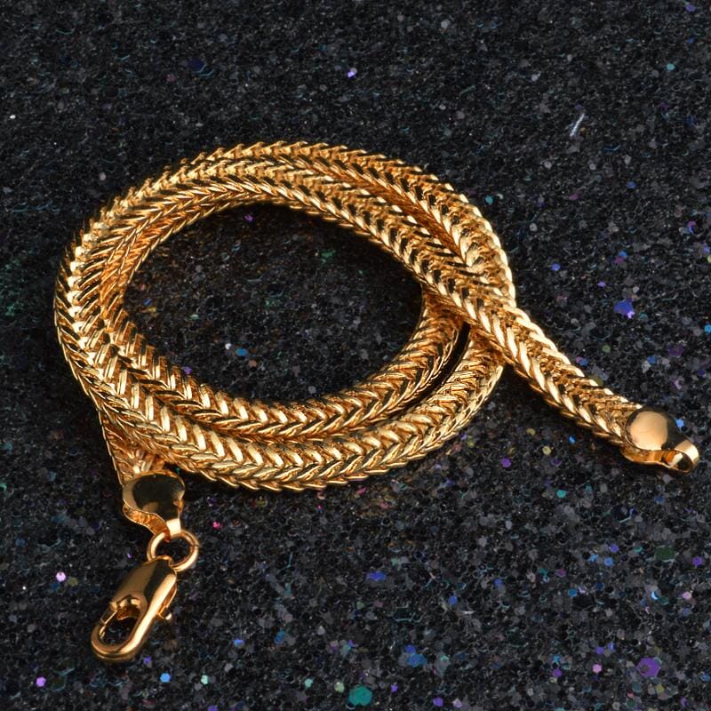Camille – Glatte Exquisite Halskette Vergoldet 18K