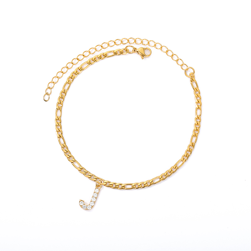 Love Initial Anklet - Fußkettchen mit ihrer Initiale