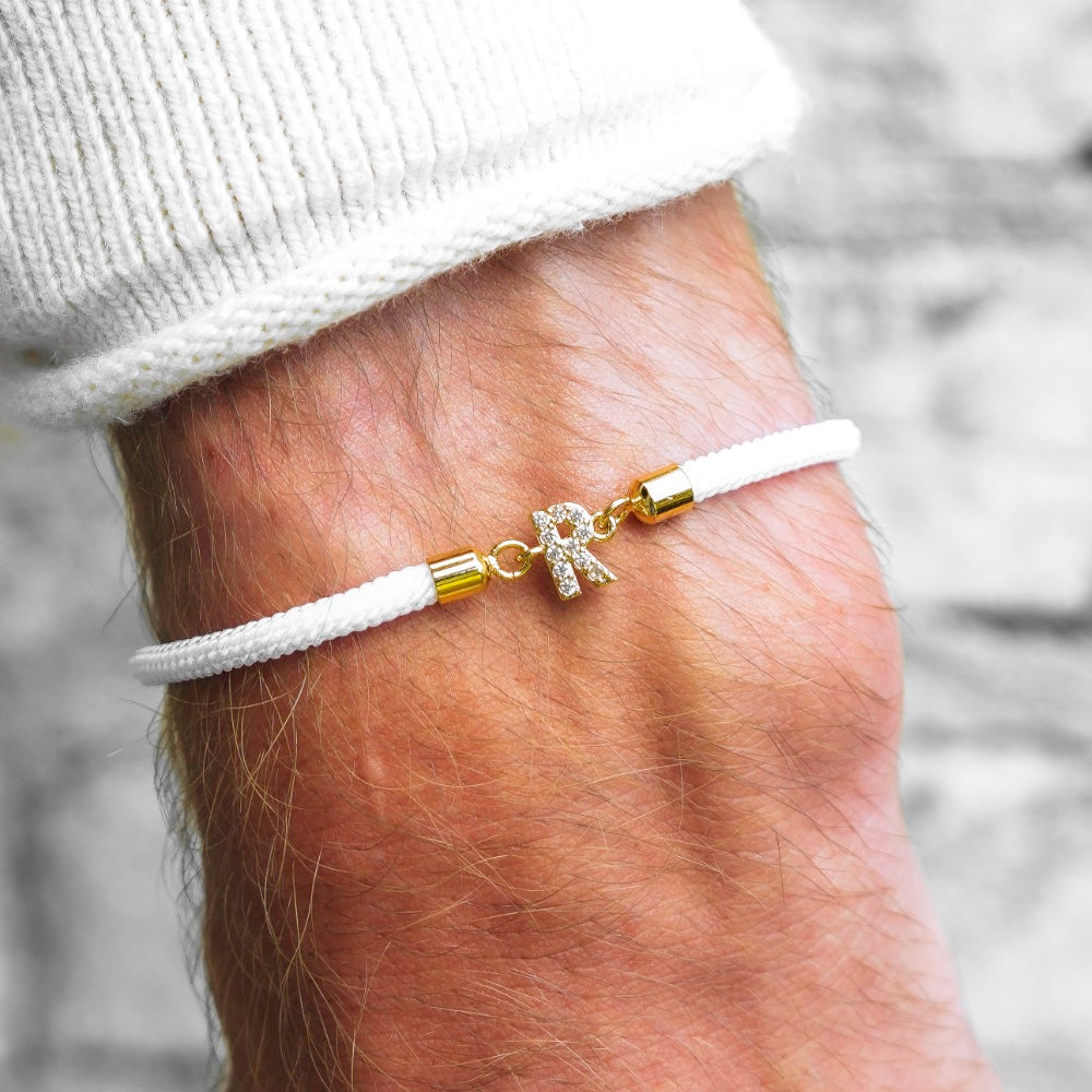 Calla – Armband mit gravierter Initiale verstellbar