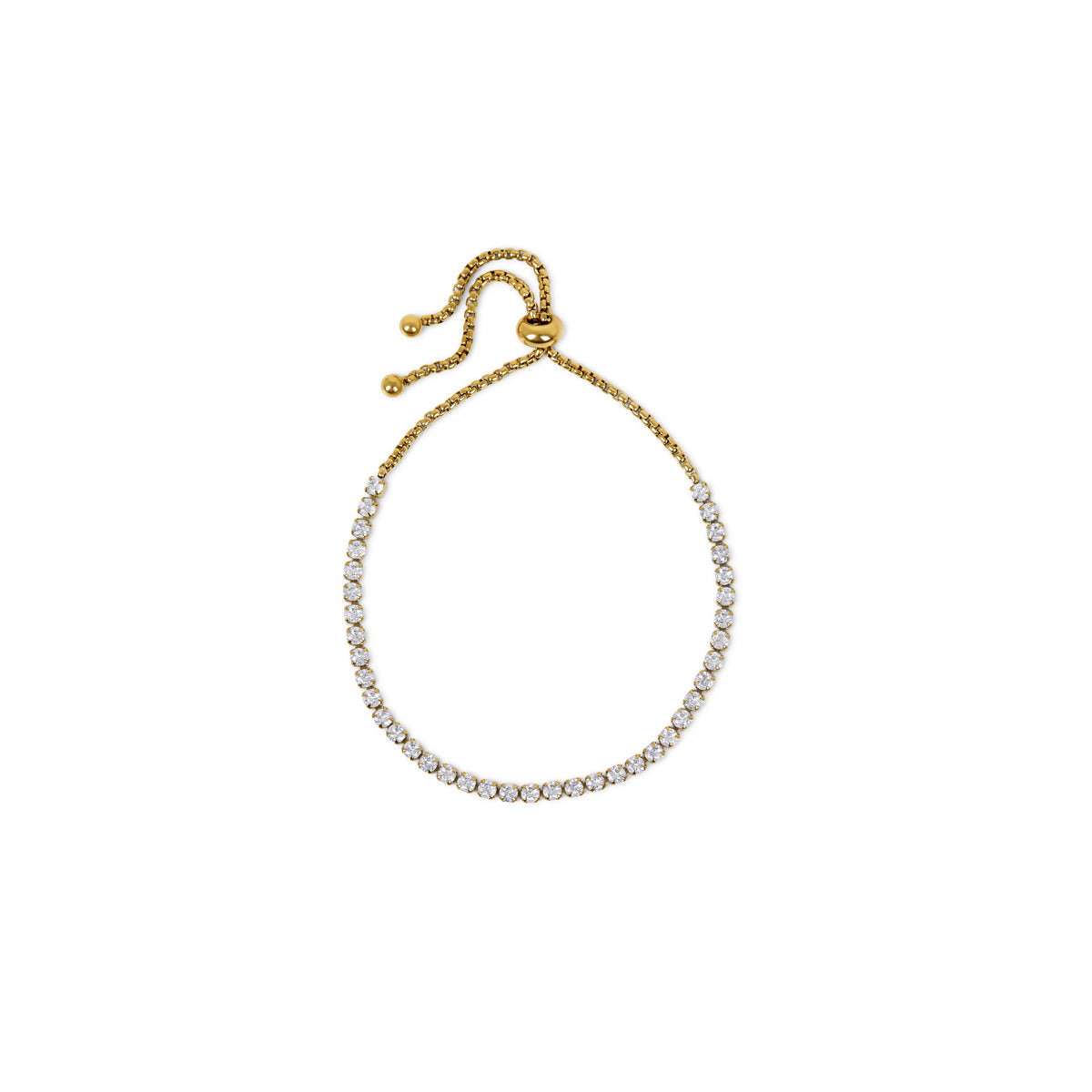 Alina – Armband Kette Tennis Gold