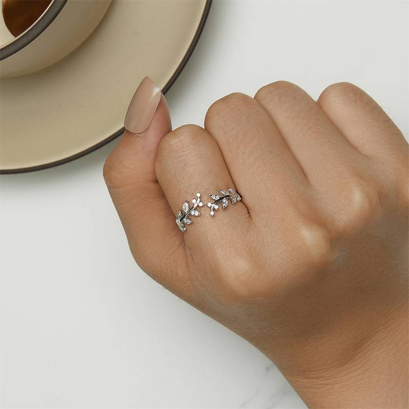 Zweig Blatt - Baum Blatt Ring