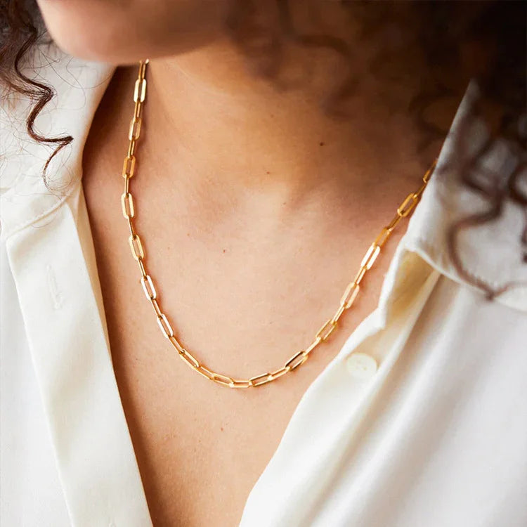 Emika – Kette Bernstein und Goldkette