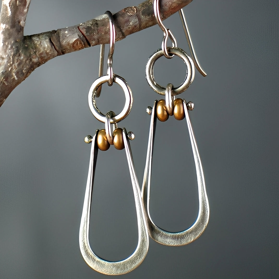 Ylva – Ohrringe Boho Hängend in Silber