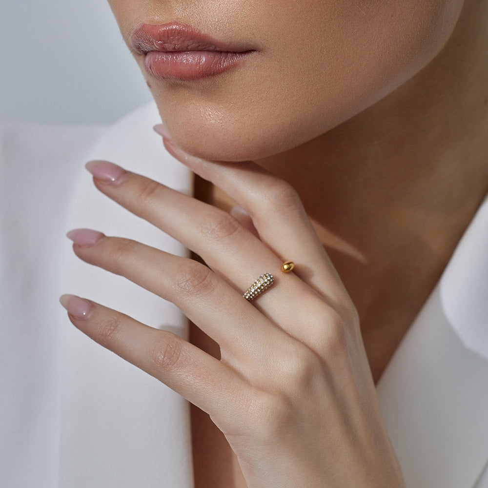 Dahlia – Pavé-Ring