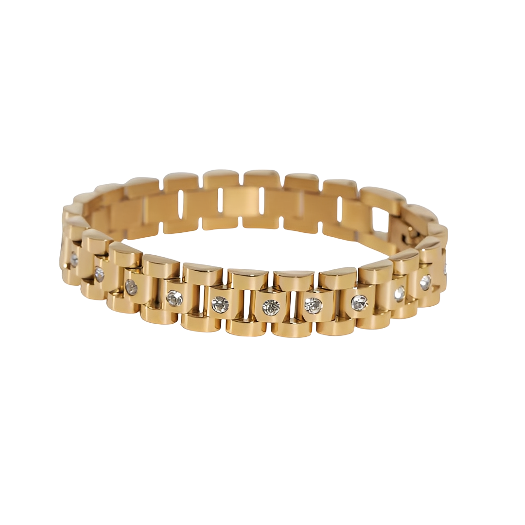 Antonia – Uhrmacher-Gliederarmband aus Titanstahl
