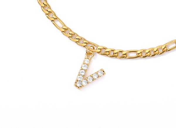 Love Initial Anklet - Fußkettchen mit ihrer Initiale