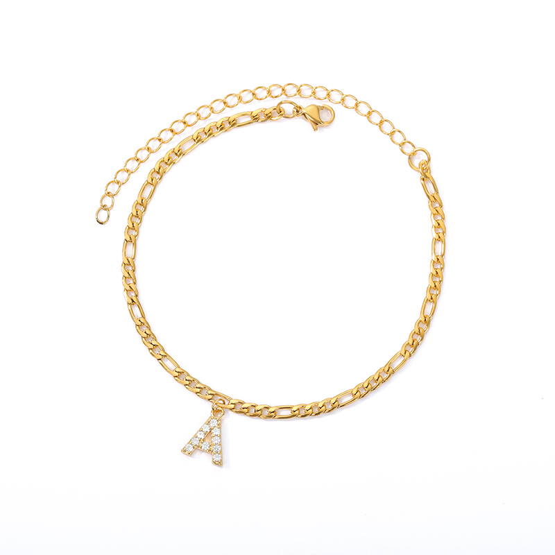 Love Initial Anklet - Fußkettchen mit ihrer Initiale