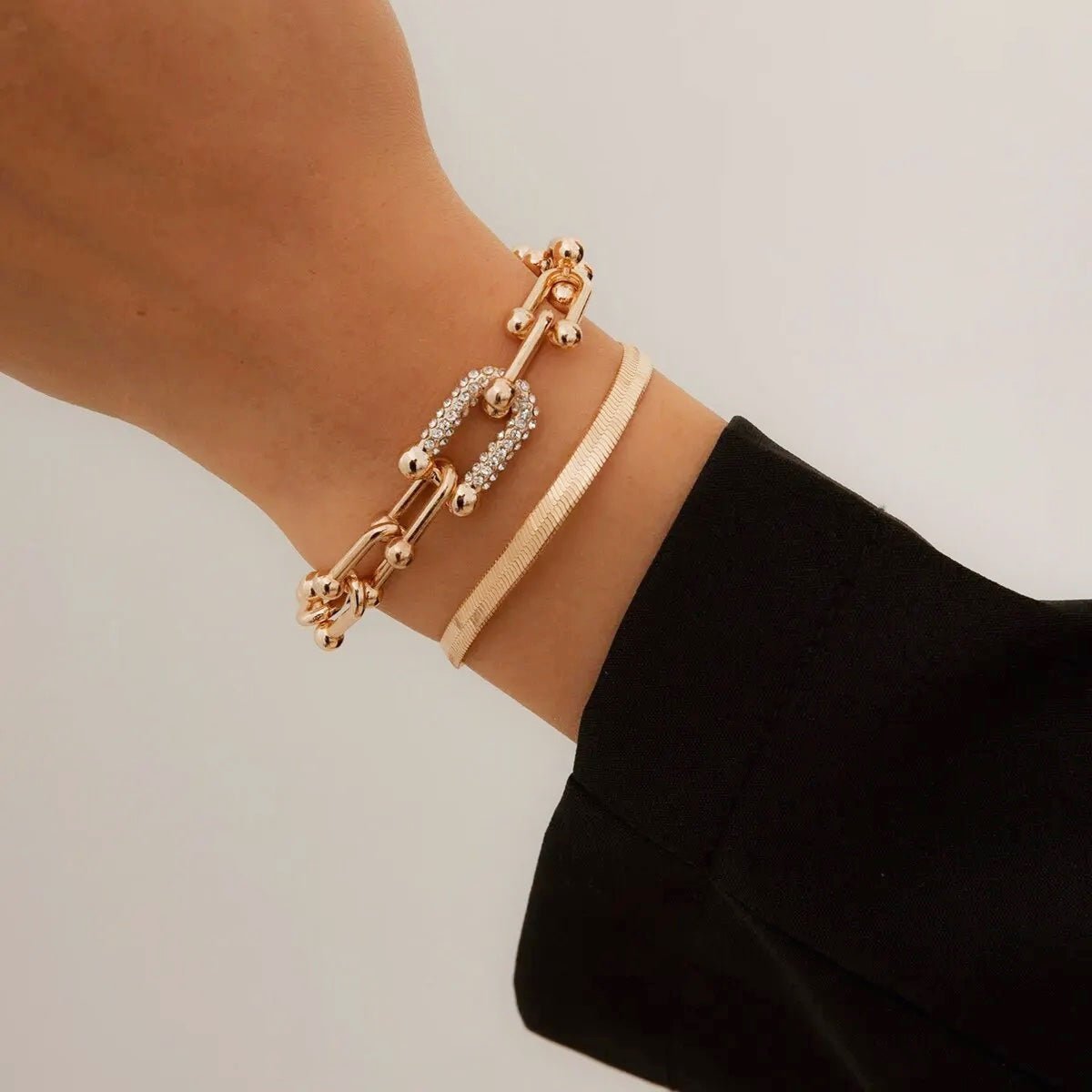 Maelys – Ensemble von Armbändern Kette & Schlange