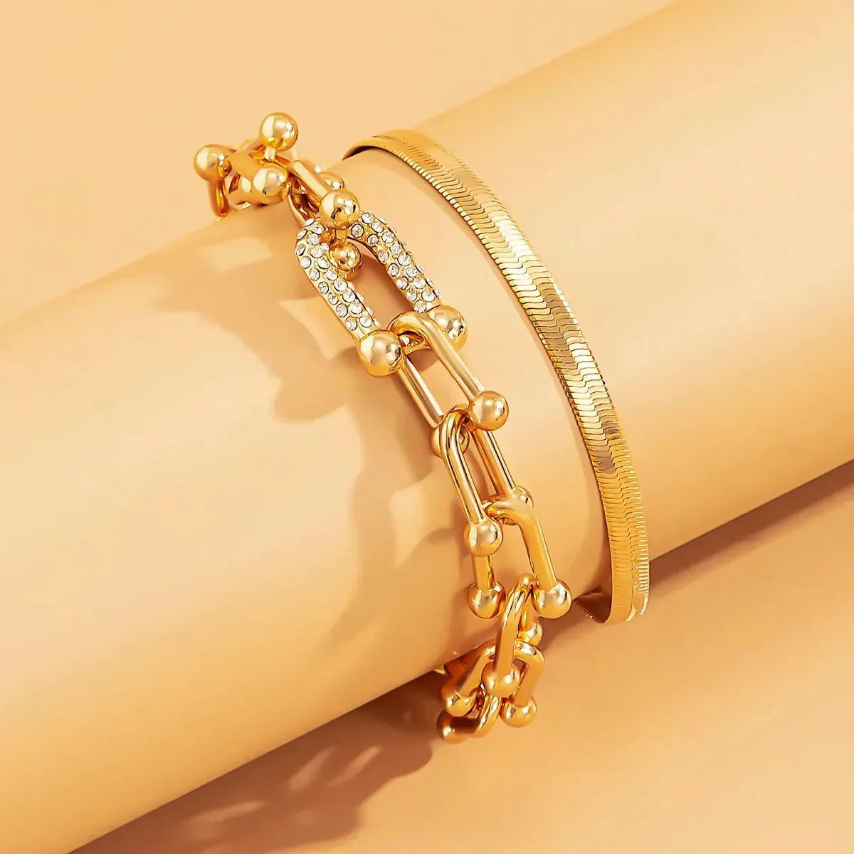 Maelys – Ensemble von Armbändern Kette & Schlange