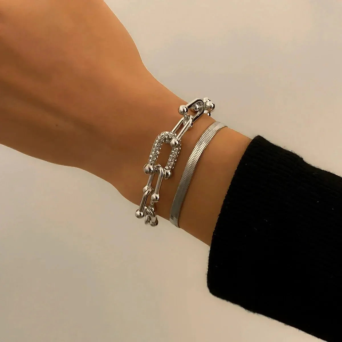 Maelys – Ensemble von Armbändern Kette & Schlange