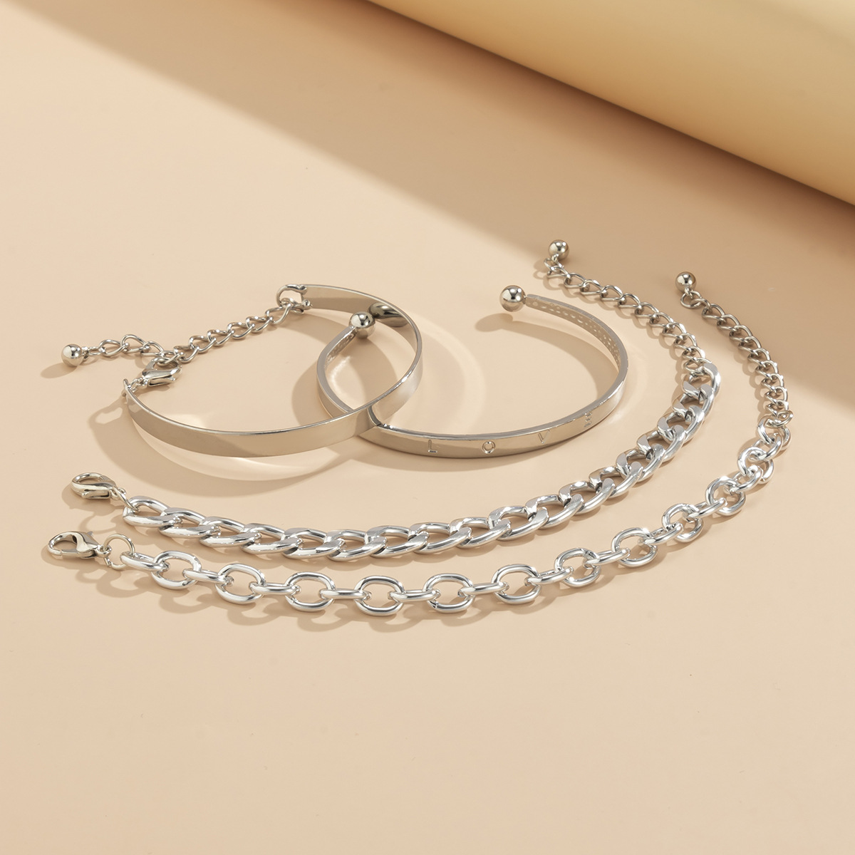 4-Ketten-Armband - Verstellbares Armbandset