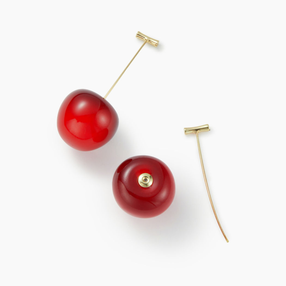 Red Cherry Ohrringe - Leichter Kirschen-Ohrring