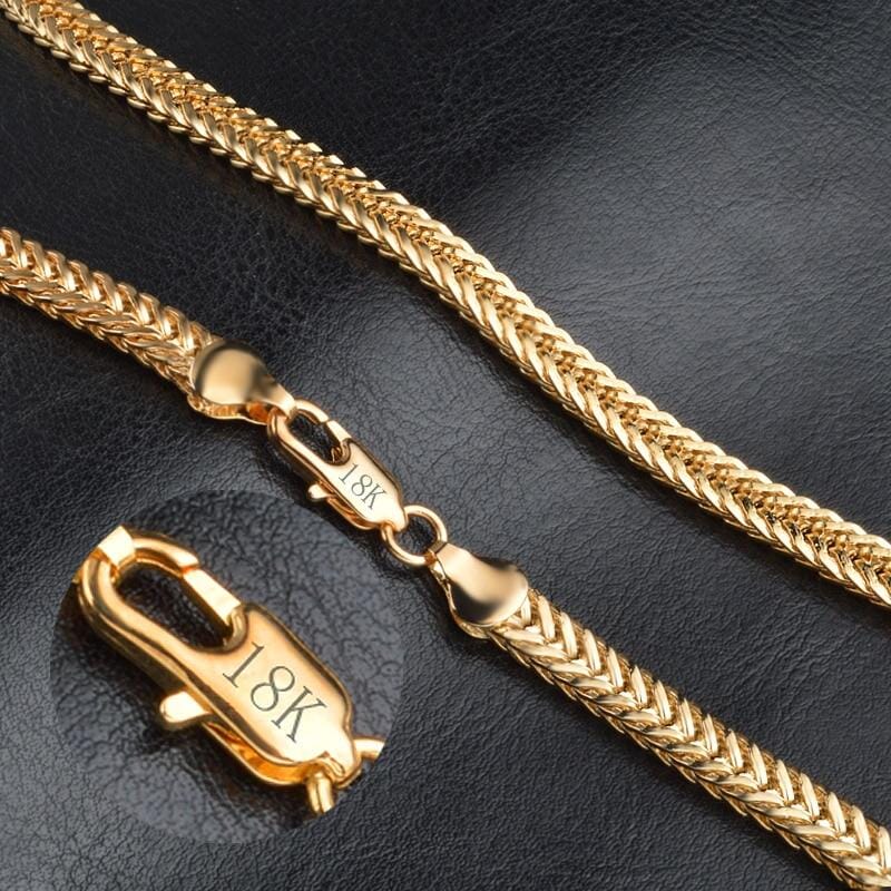 Camille – Glatte Exquisite Halskette Vergoldet 18K