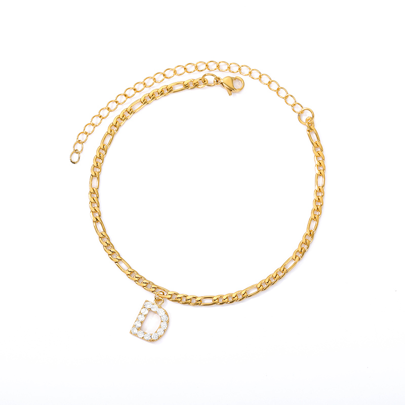 Love Initial Anklet - Fußkettchen mit ihrer Initiale