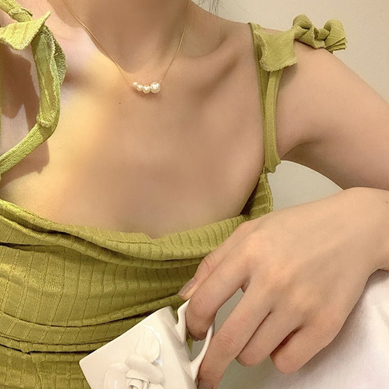 Miya – Goldene Halskette mit Süßwasserperle