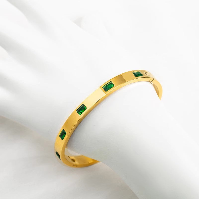 Elizabeth – Elegantes Smaragdarmband