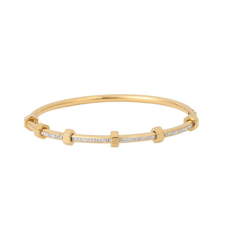 Aurélie – Elegantes Strahlendes Armband in Gold