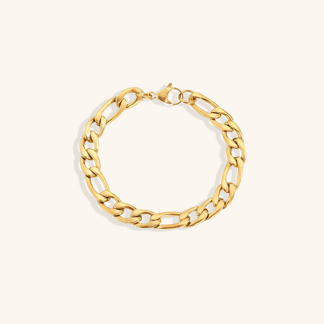 Saturn - Goldfarbenes Kettenarmband