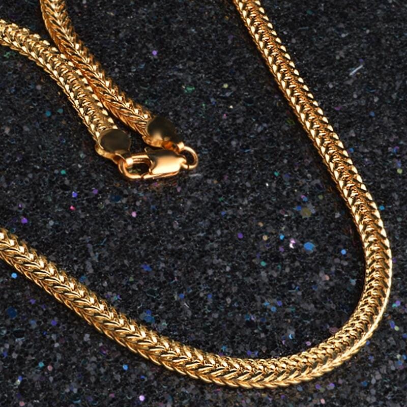 Camille – Glatte Exquisite Halskette Vergoldet 18K