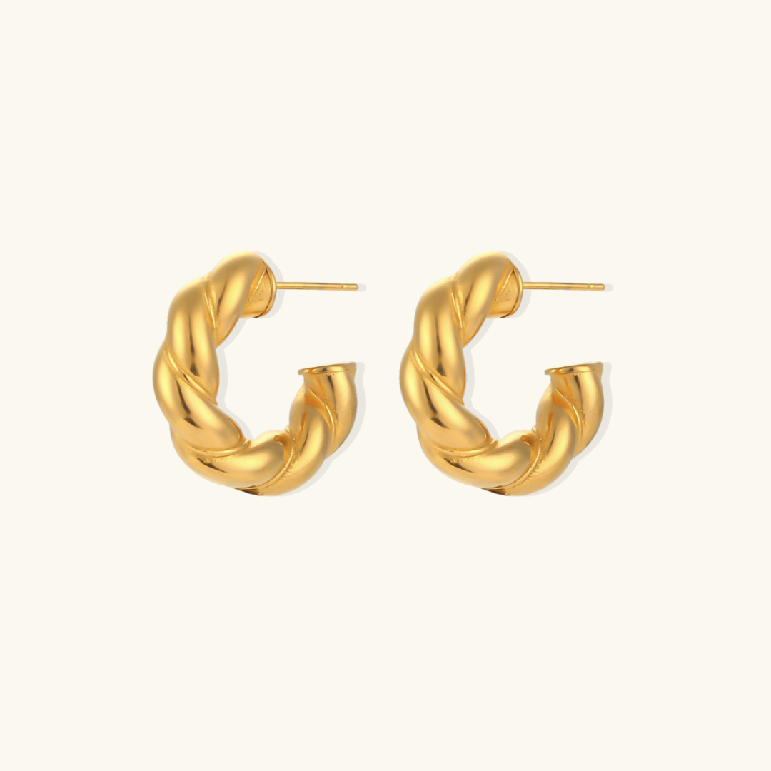 Alyssa – Elegante Goldcreolen