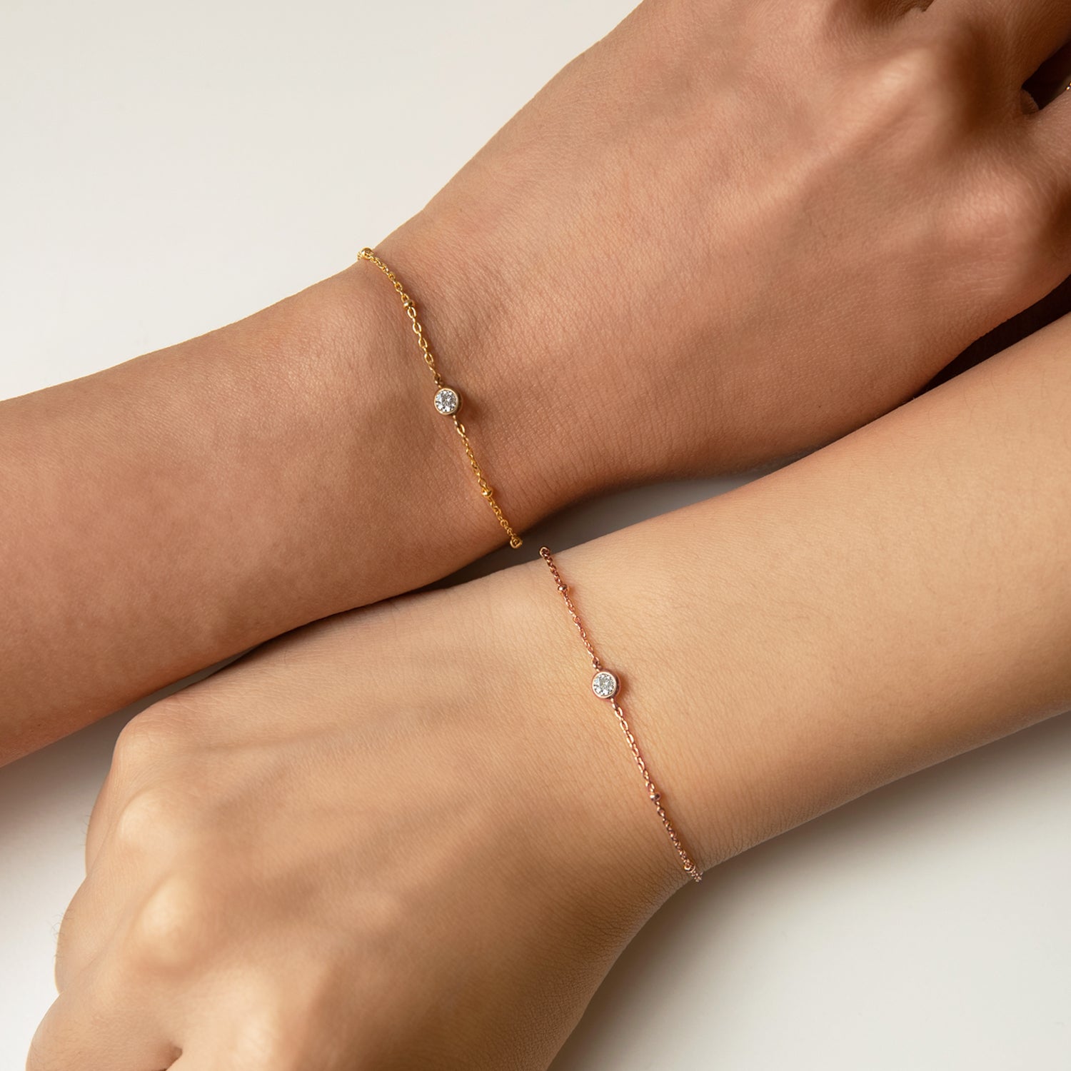 Hana - Kristallperlen-Kettenarmband