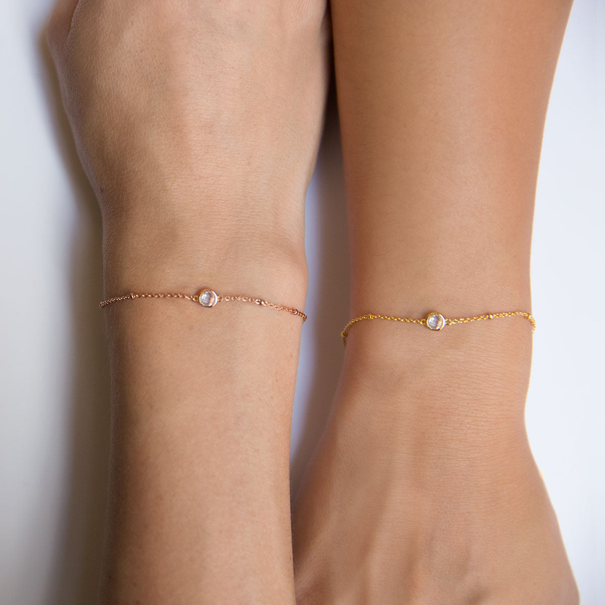 Hana - Kristallperlen-Kettenarmband