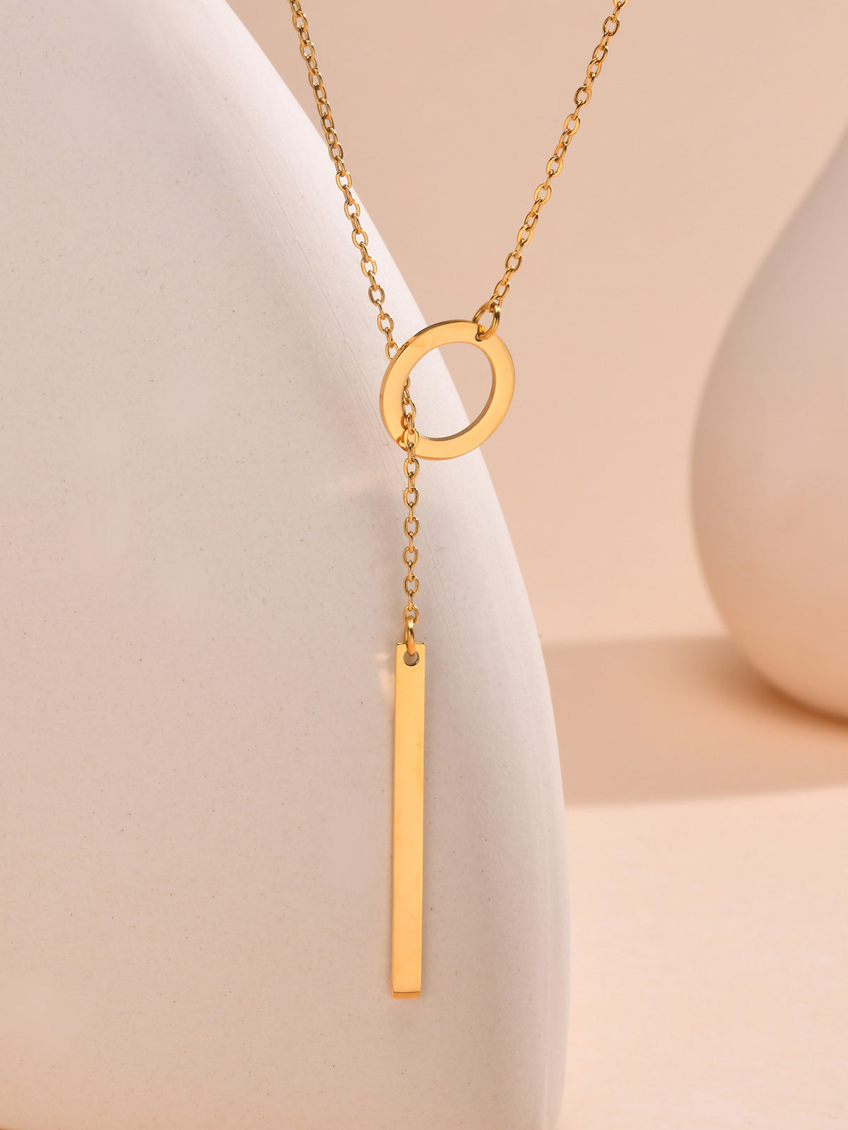 Blythe – Halskette Lariat Gold mit Stange