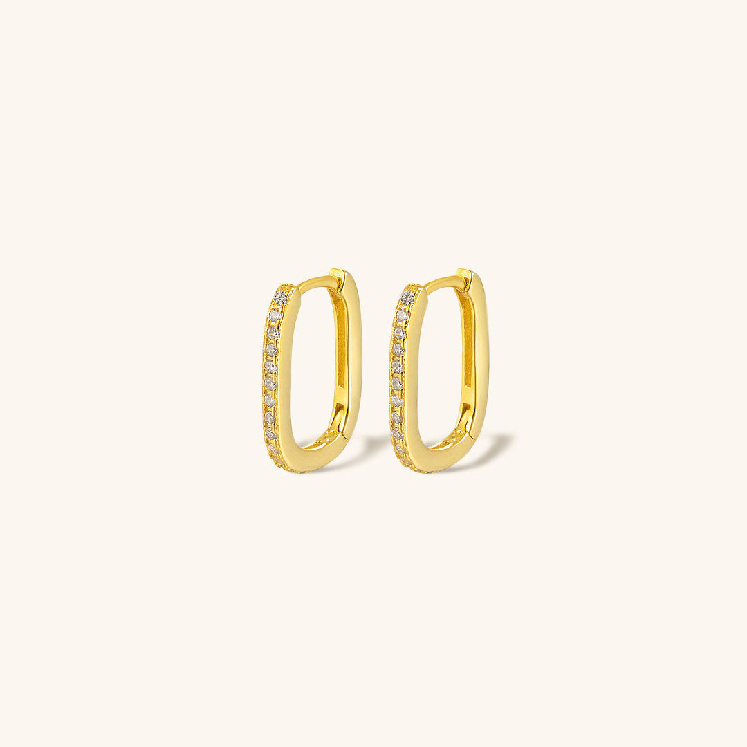 Lara – Elegante Ovale Ohrringe