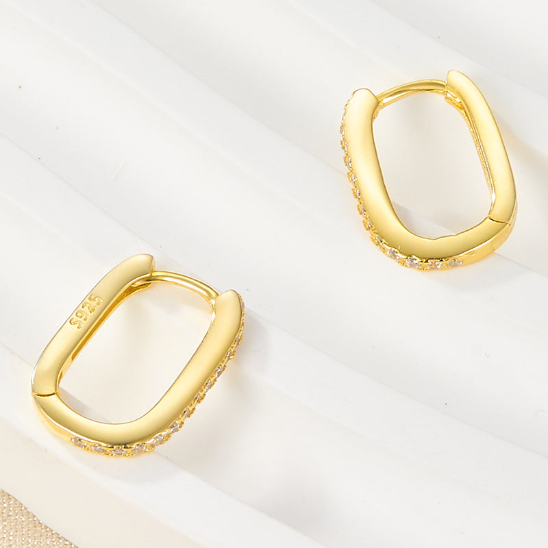 Lara – Elegante Ovale Ohrringe