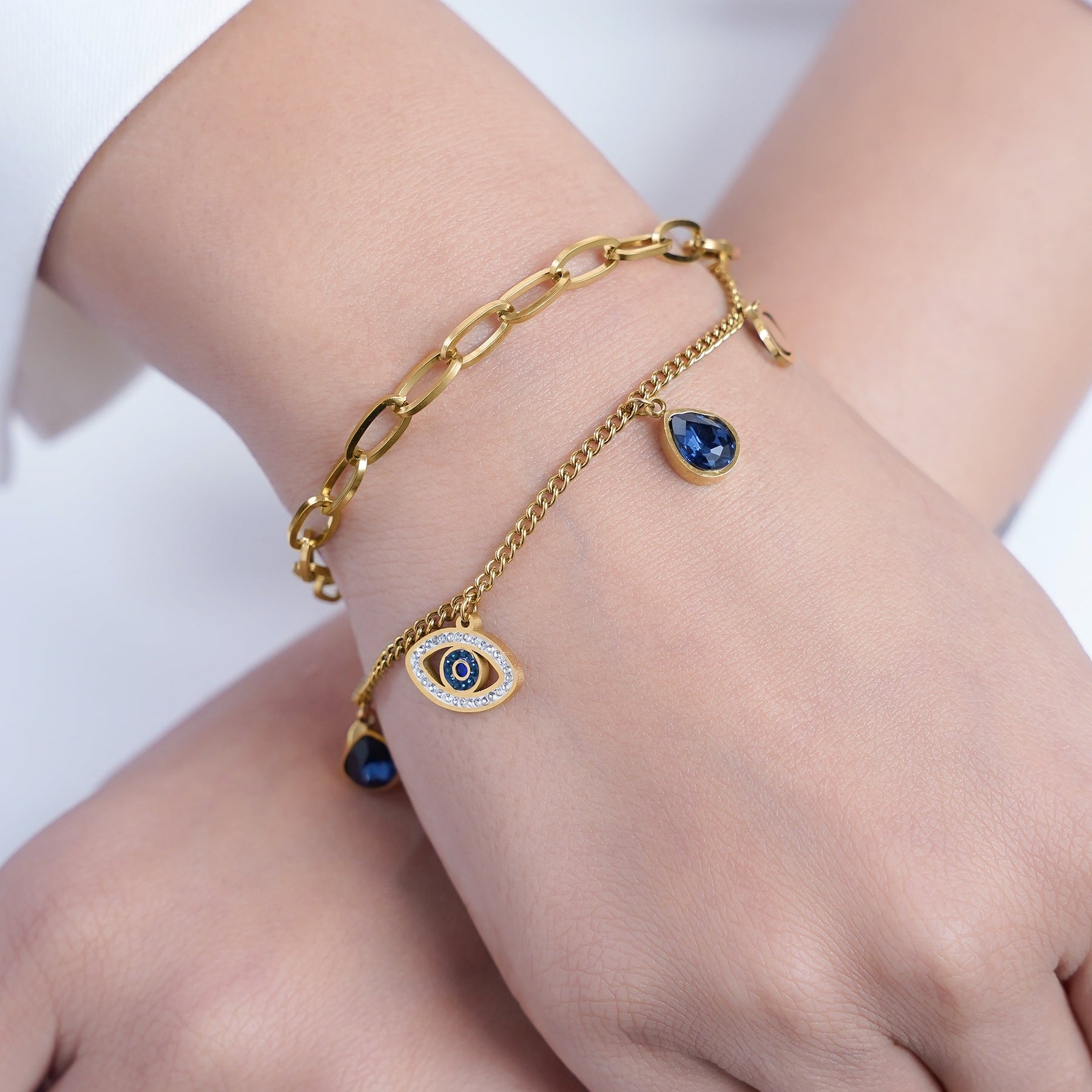 Cris – Doppelschichtiges dickes Kettenarmband