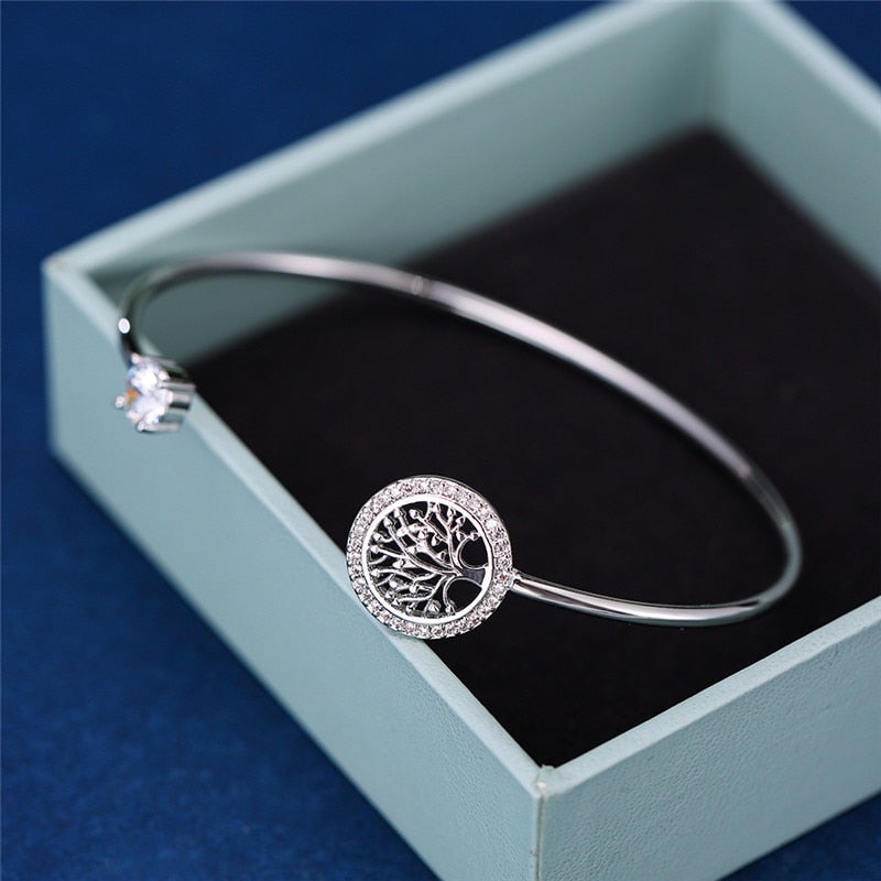 Sonya – Verstellbares Armband Baum des Lebens Gold