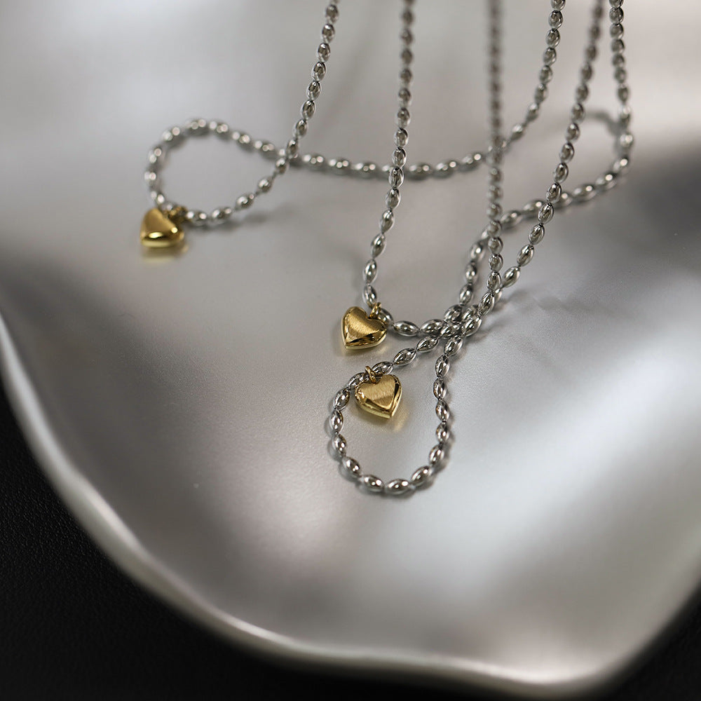 Aline – Kette Liebe Zweifarbig Gold & Silber