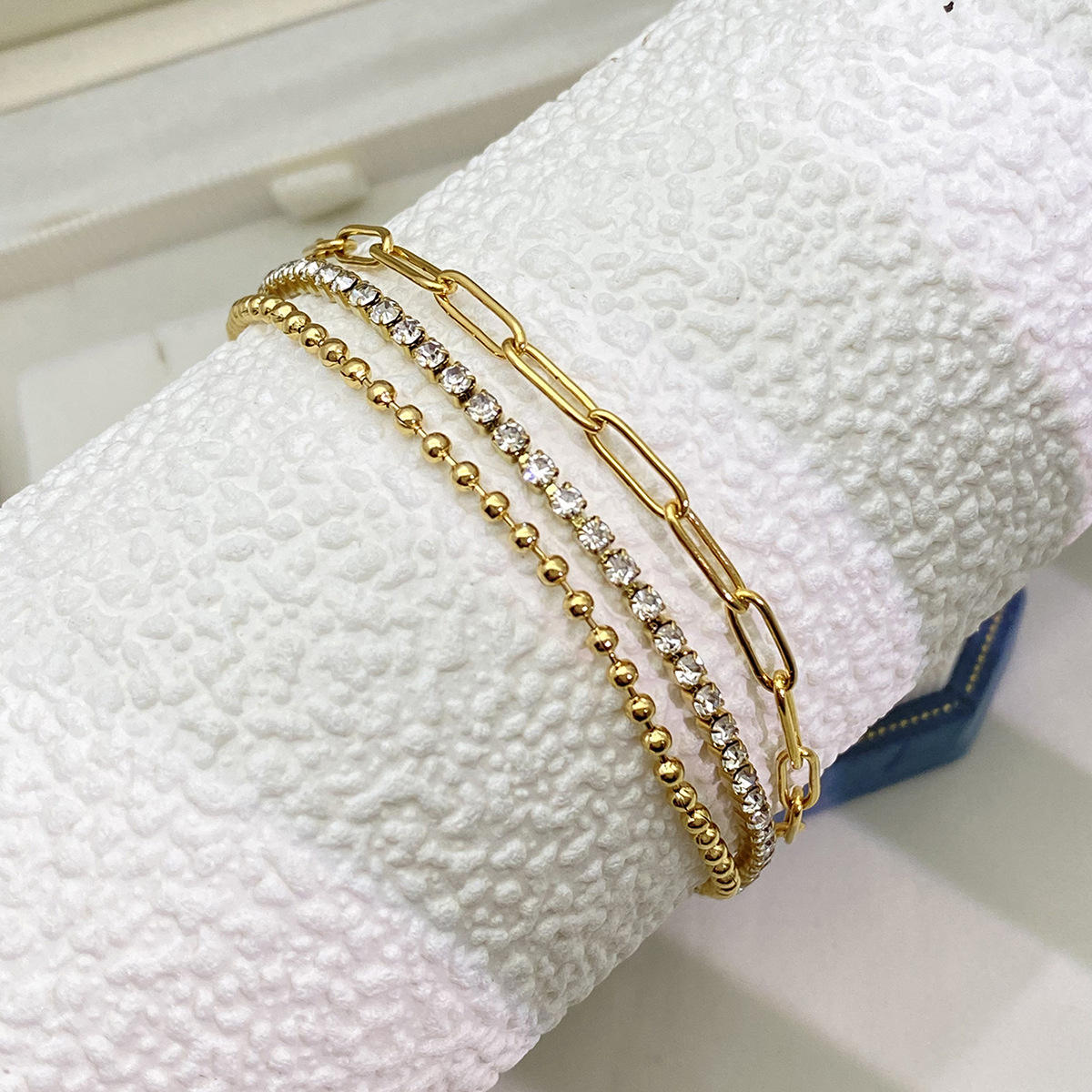 Lumen – Mehrschichtiges Armband aus Stahl