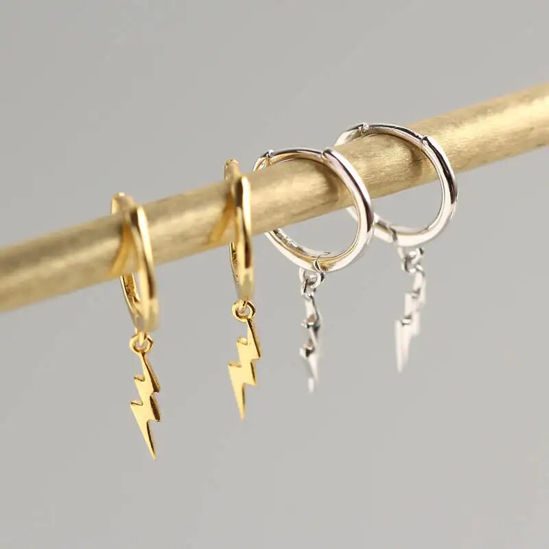 Lightning Hoop-Ohrringe - Lightning Bolt Ohrringe