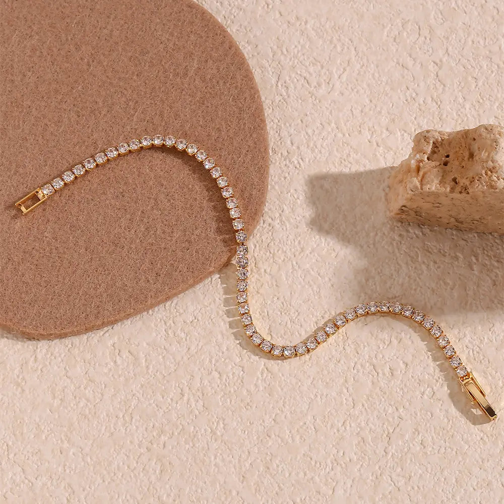 Zirella – Vergoldetes Armband aus Edelstahl