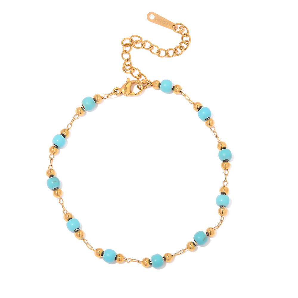 Evania – Vintage-Halskette Gold mit Doppelreihe Perlen