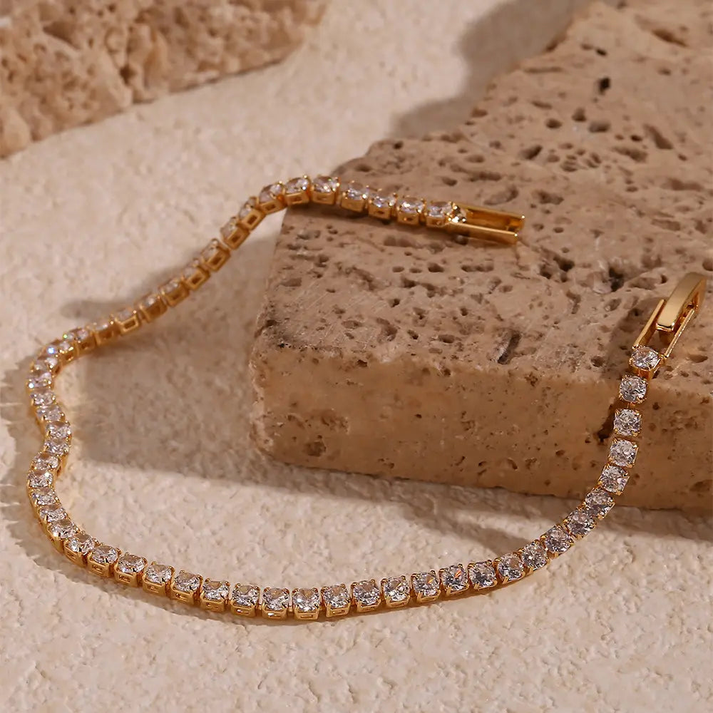 Zirella – Vergoldetes Armband aus Edelstahl