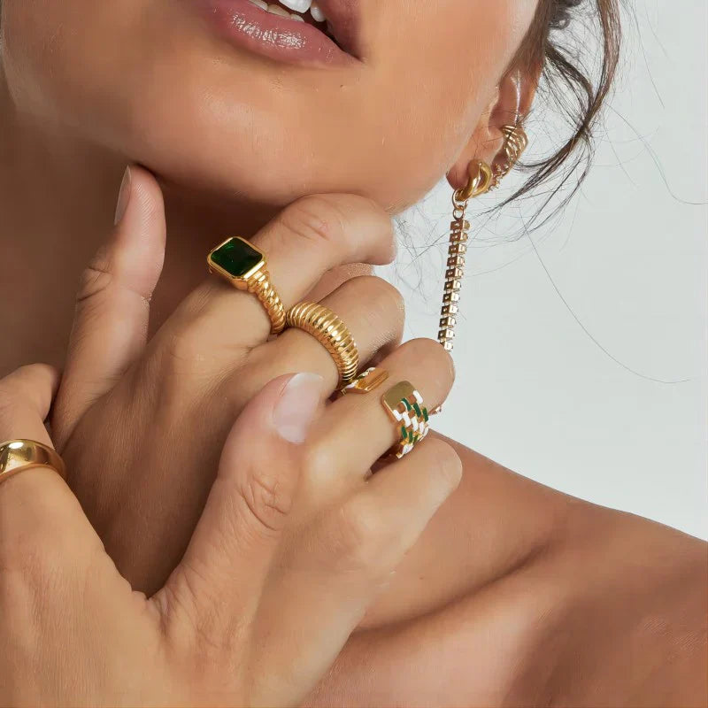 Zia – Retro Französische Personalisierte Ring