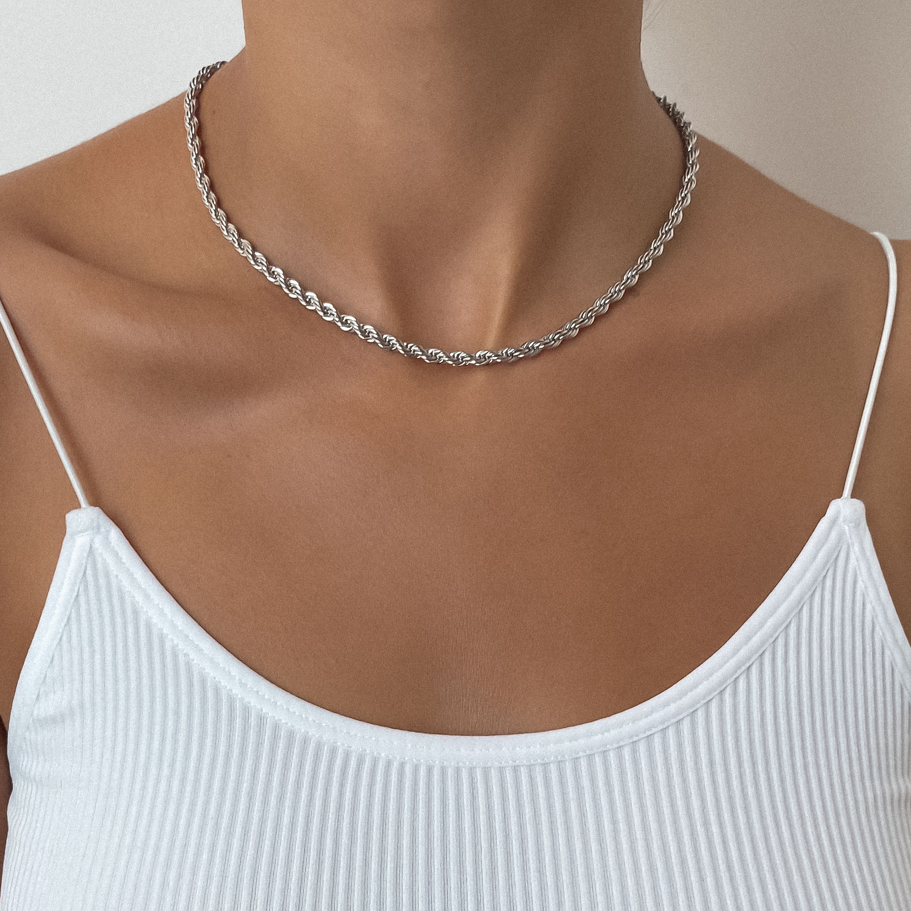Nalia – Silberkette aus Seil