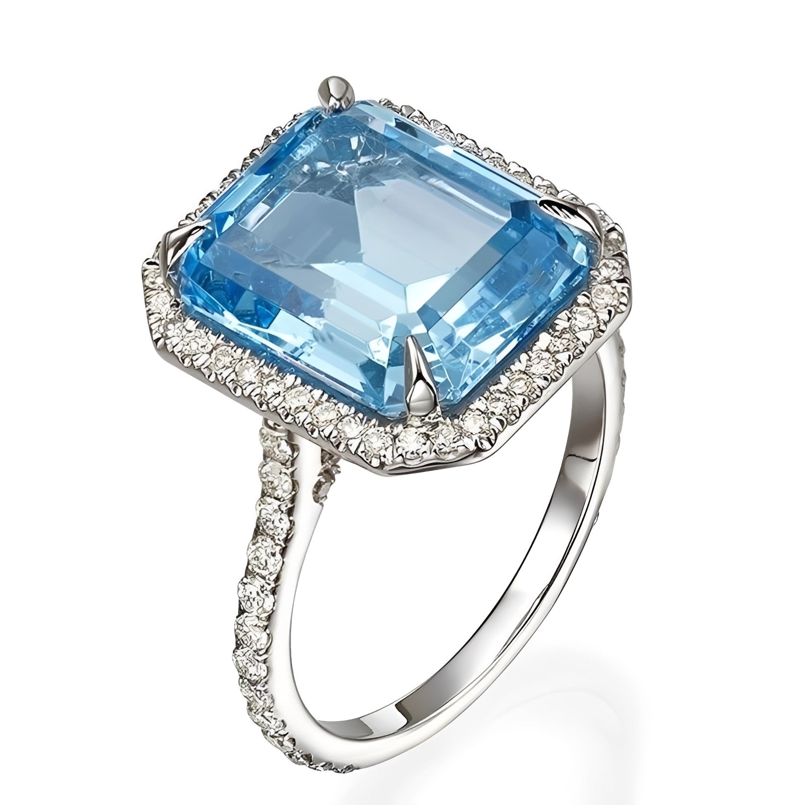 Mirella – Quadratischer Zirkonium-Ring Schick