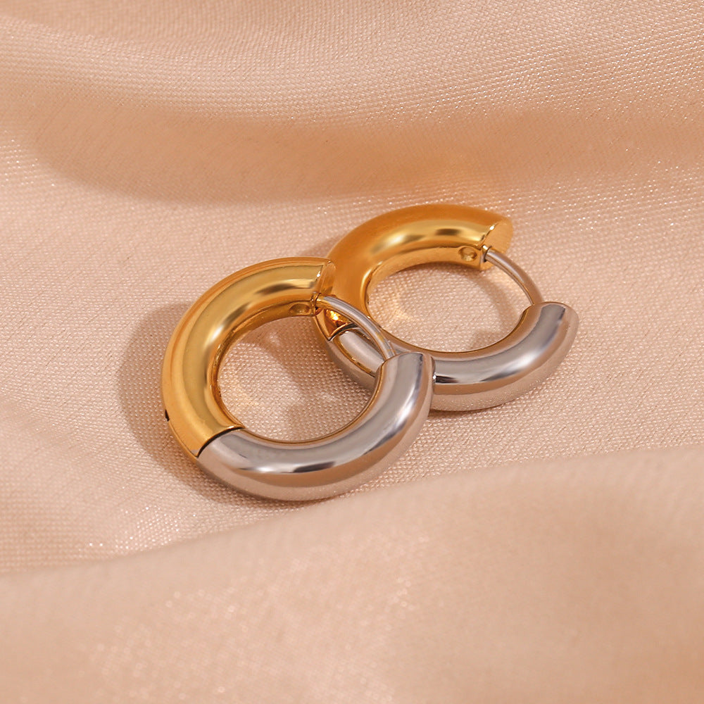 Kim – Kreolen-Ohrringe Duo Elegant