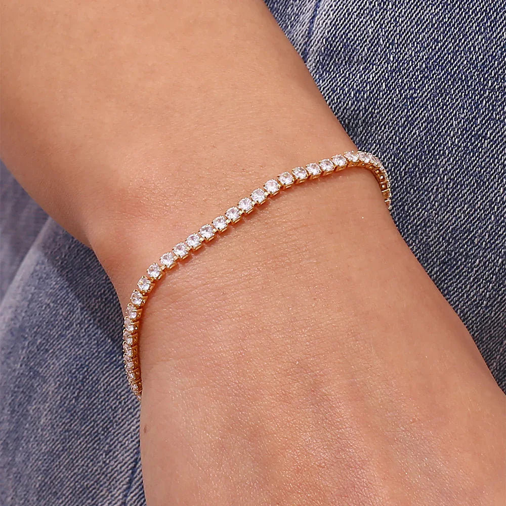 Lillian – Armband Tennis Kristallklarer Glanz