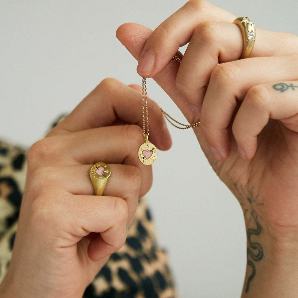 Celeste – Gemalte Anhänger-Kette