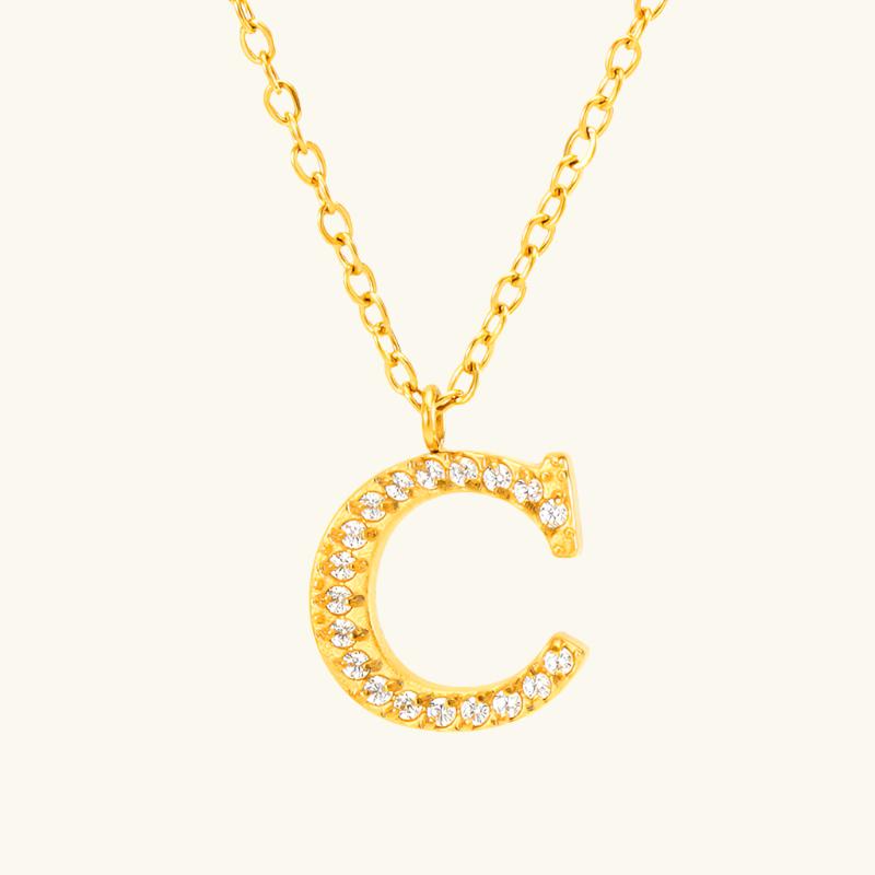 Flora – Kette Buchstabe Fein und Elegant