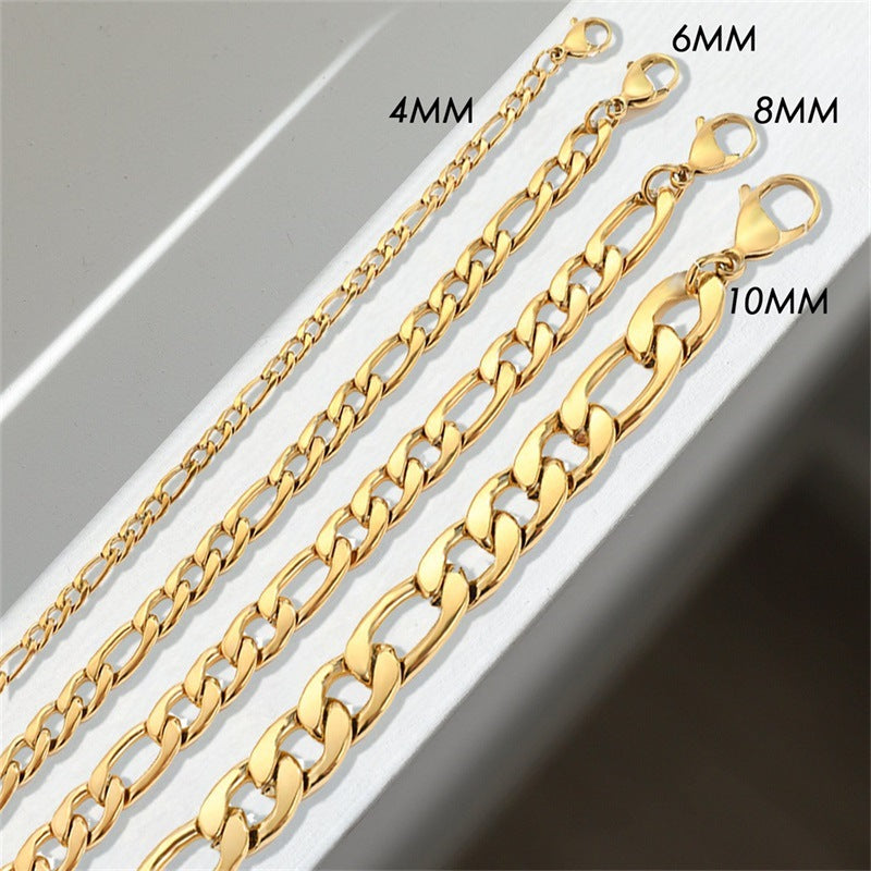 Saturn - Goldfarbenes Kettenarmband