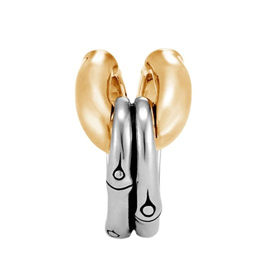 Naomi – Kreativer Goldener Ring mit Geometrischem Bambusmuster