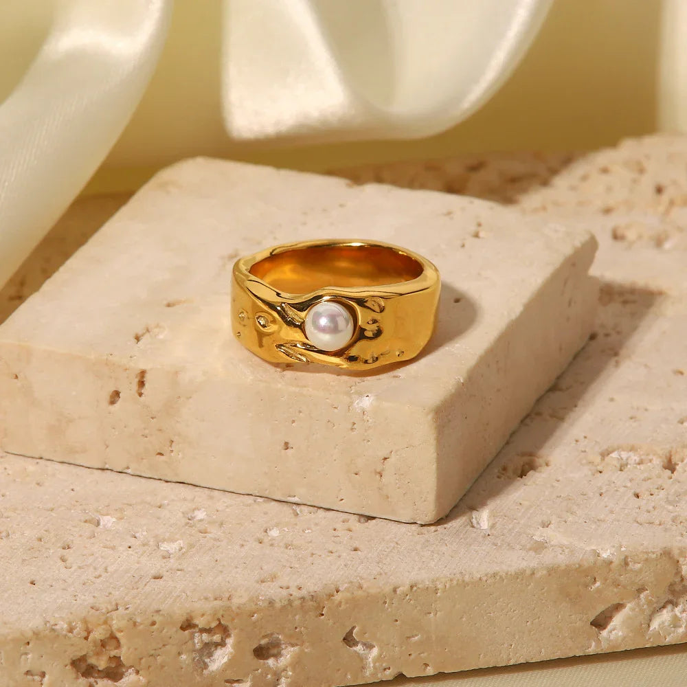 Cerulia – Elegante Süßwasserperlenring