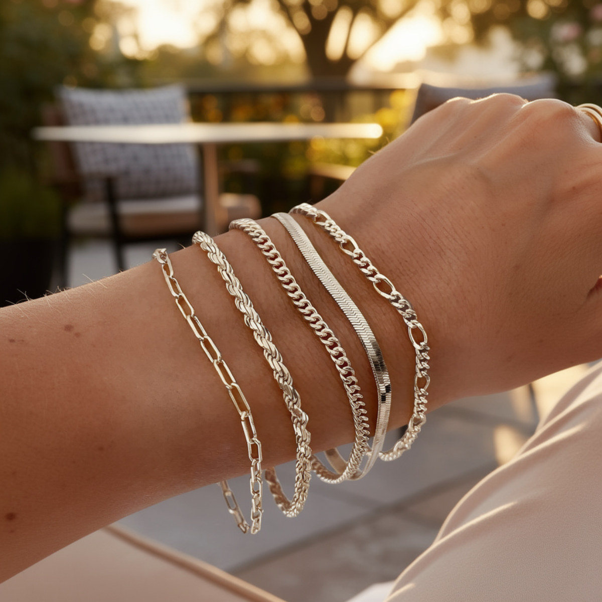 Elara – Set Armbänder Minimalistischer Stil für Frauen