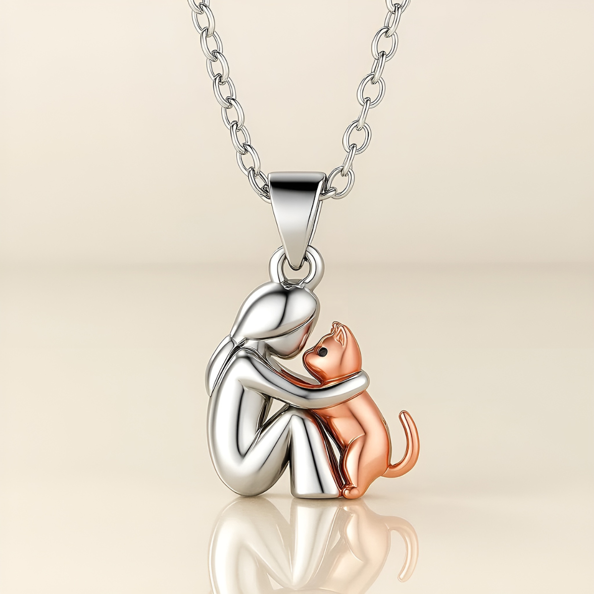 Neriza – Halskette Kleines Mädchen und Hund