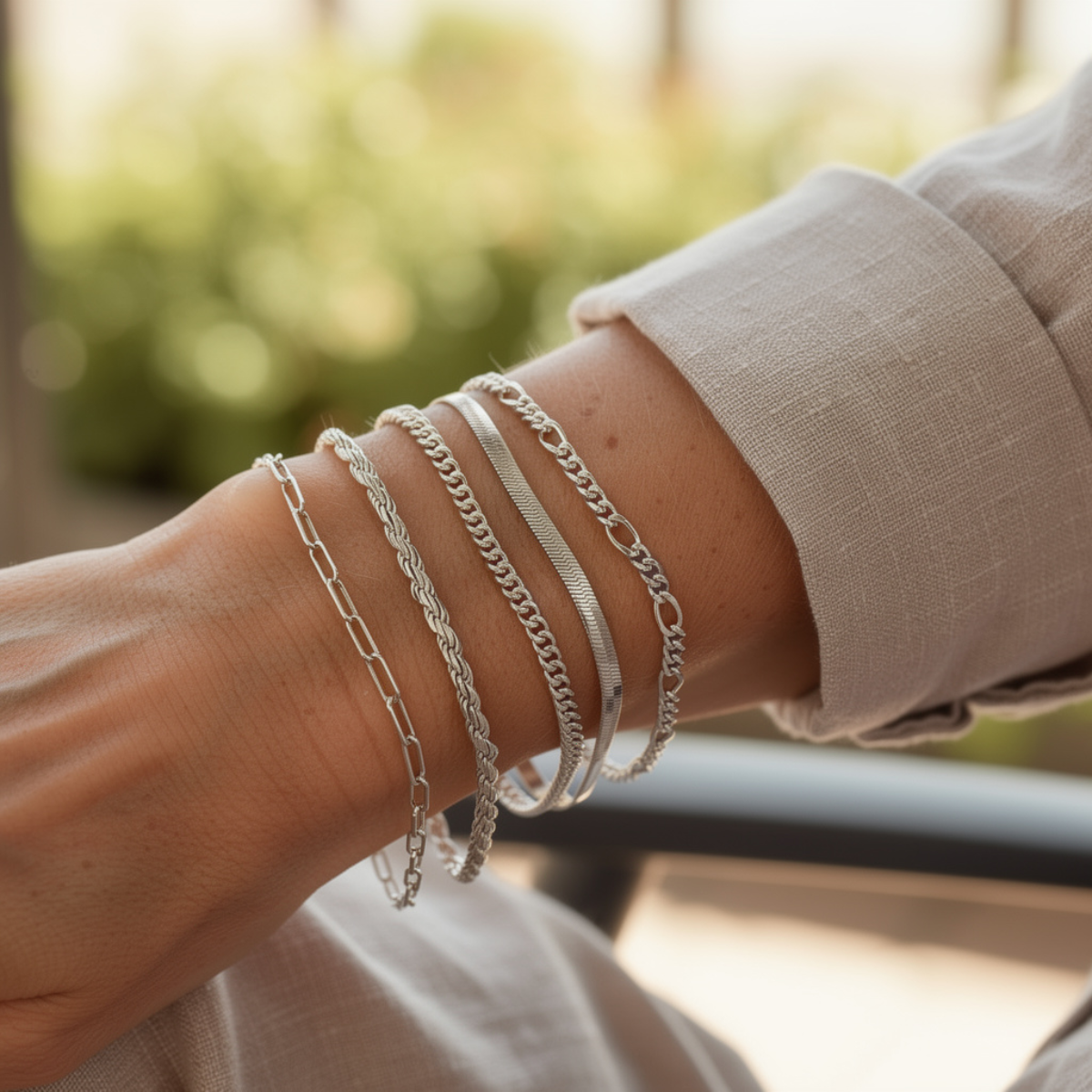Elara – Set Armbänder Minimalistischer Stil für Frauen